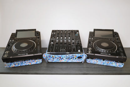 Bundle: DJ Mixer Stand (Medium) + 2 CDJ Stands